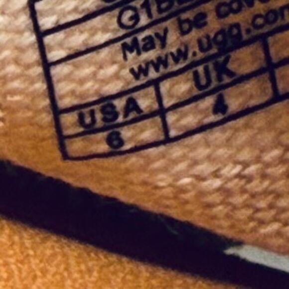 UGG Espadrille Wedge sandals Sz 6 zippered suedeheels with ankle straps - Picture 5 of 5